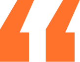 Capsule Hotel stylized orange quotation marks graphic for testimonials and reviews