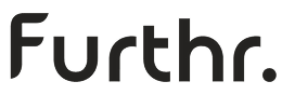 Capsule Hotel partner Furthr logo, black sans-serif wordmark with period on transparent background.