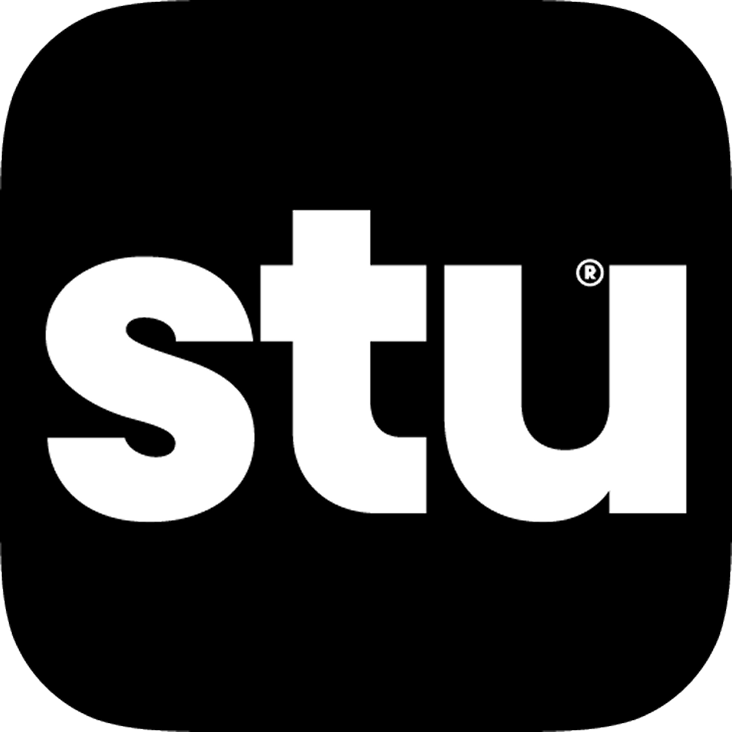 Capsule Hotel logo—bold white “stu” wordmark on a black rounded-square background.